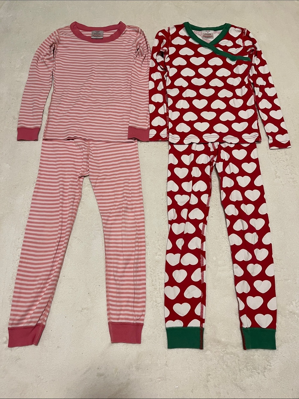 Hanna Andersson | Kids Stripe (6/7) & Heart (8) Set 100% Cotton